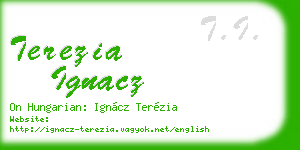 terezia ignacz business card
